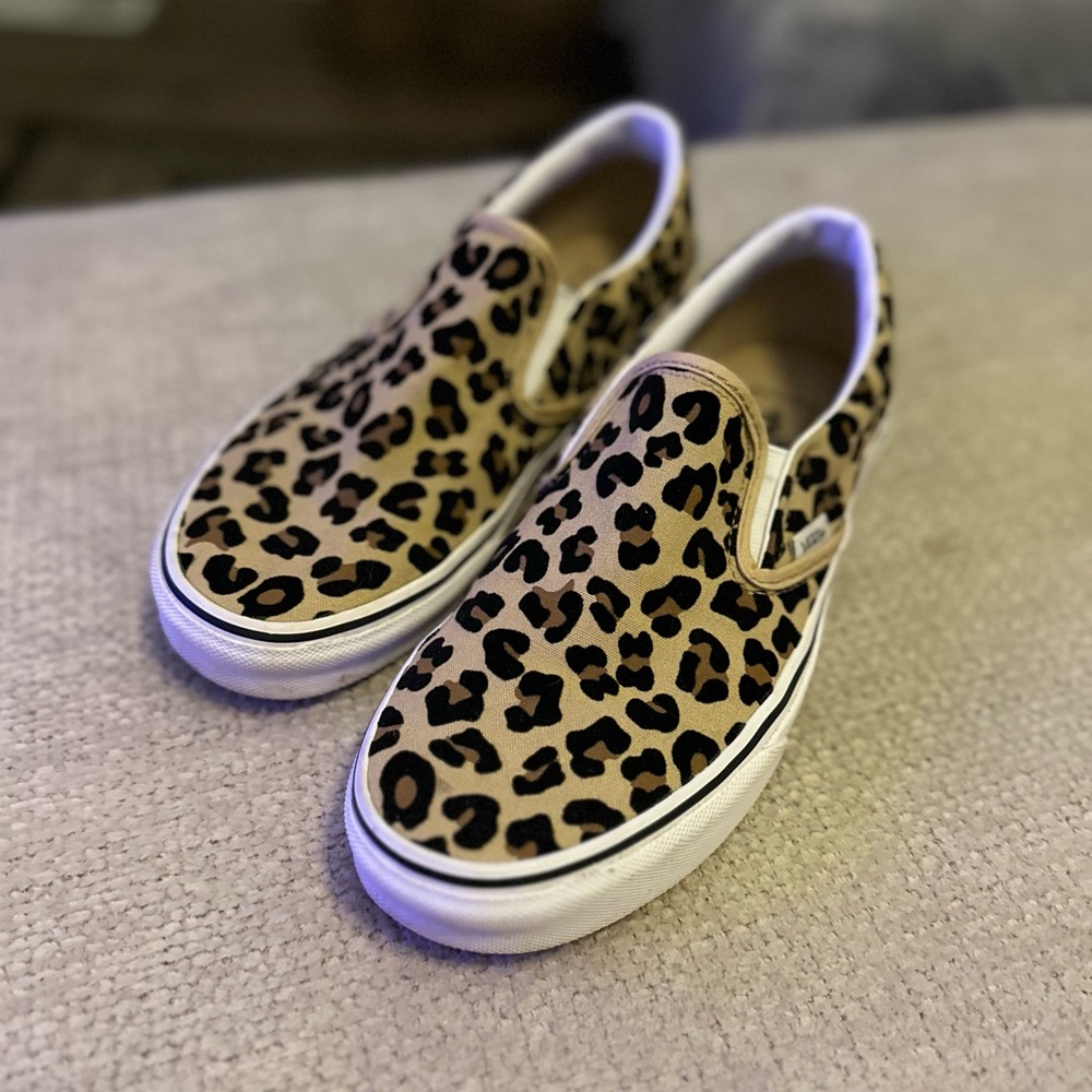 Leopard Print Slip-On Vans